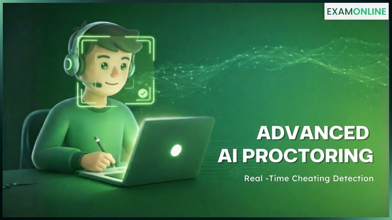 ExamOnline AI Proctoring: Face Detection, Secure Browser & Real-Time Alerts