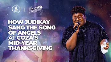 How Judikay Sang The Song of Angels At COZA's Mid Year Thanksgiving Service