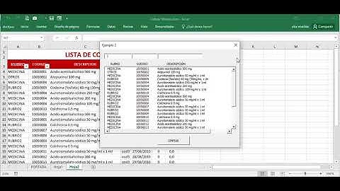 36 - FILTRO DINAMICO con EXCEL VBA utilizando formulario o Userforms.