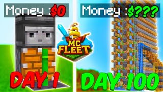I Spent 100 Hours in MC FLEET Minecraft Server...