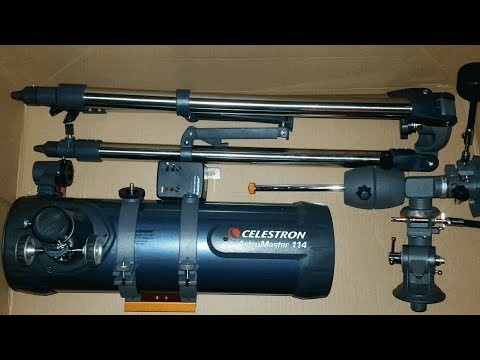 Celestron AstroMaster 114 EQ - 114 mm Newtonian Reflector Telescope on  Equatorial Mount