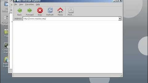 ReactOS Internet Settings Dialog in WINE Internet Explorer