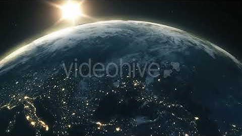 Beautiful Sunrise Over the Earth | Motion Graphics - Envato elements