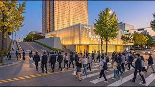 [4K HDR] Vibrant Seoul Evening Commute: Yeouido Financial District & Centre Pompidou