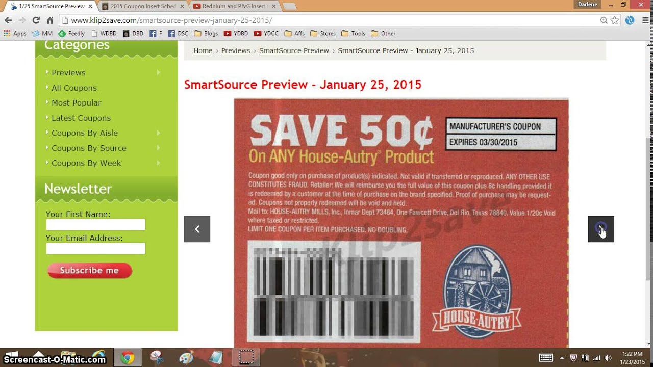 coupon preview for 1/25/15
