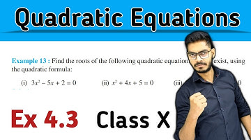 Example 13 Chapter 4 (Quadratic Equation) Class 10th Math | By Rajeev Kumar