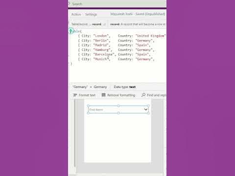 Distinct Function in PowerApps #shorts 12 - YouTube