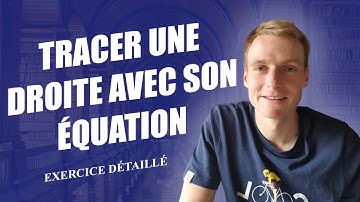 (2nde) Tracer une droite à partir de son équation