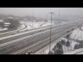 Snowplows Clearing Highway 401 in Toronto