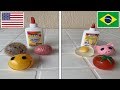 BOLAS ANTI STRESS DOS ESTADOS UNIDOS vs BOLAS ANTI STRESS DO BRASIL! QUAL FAZ O MELHOR SLIME?!