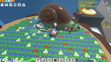 Defeating the stump snail for the first time! (Bee Swarm Simulator. Roblox)