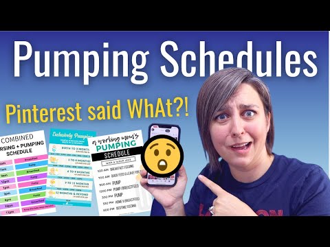 Creating a Pumping Schedule | Pumping while breastfeeding schedules...