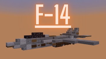 Minecraft: How to build a Fighter Jet in Minecraft (F-14 Tomcat) Minecraft Fighter Jet Tutorial