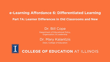 e-Learning Affordance 7a: Differentiated Learning