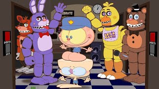 Mongo E Drongo Em Five Nights At Freddys - Fnaf 1 - Desenho Animado