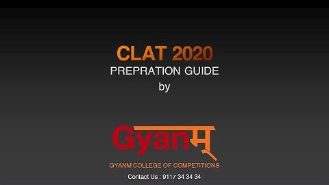CLAT 2020 Crash Course | Online Coaching | CLAT & Law Entrance Preparation | Gyanm College