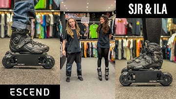Testing out our new ESCEND Electric Skate Frames | SJR & ILA