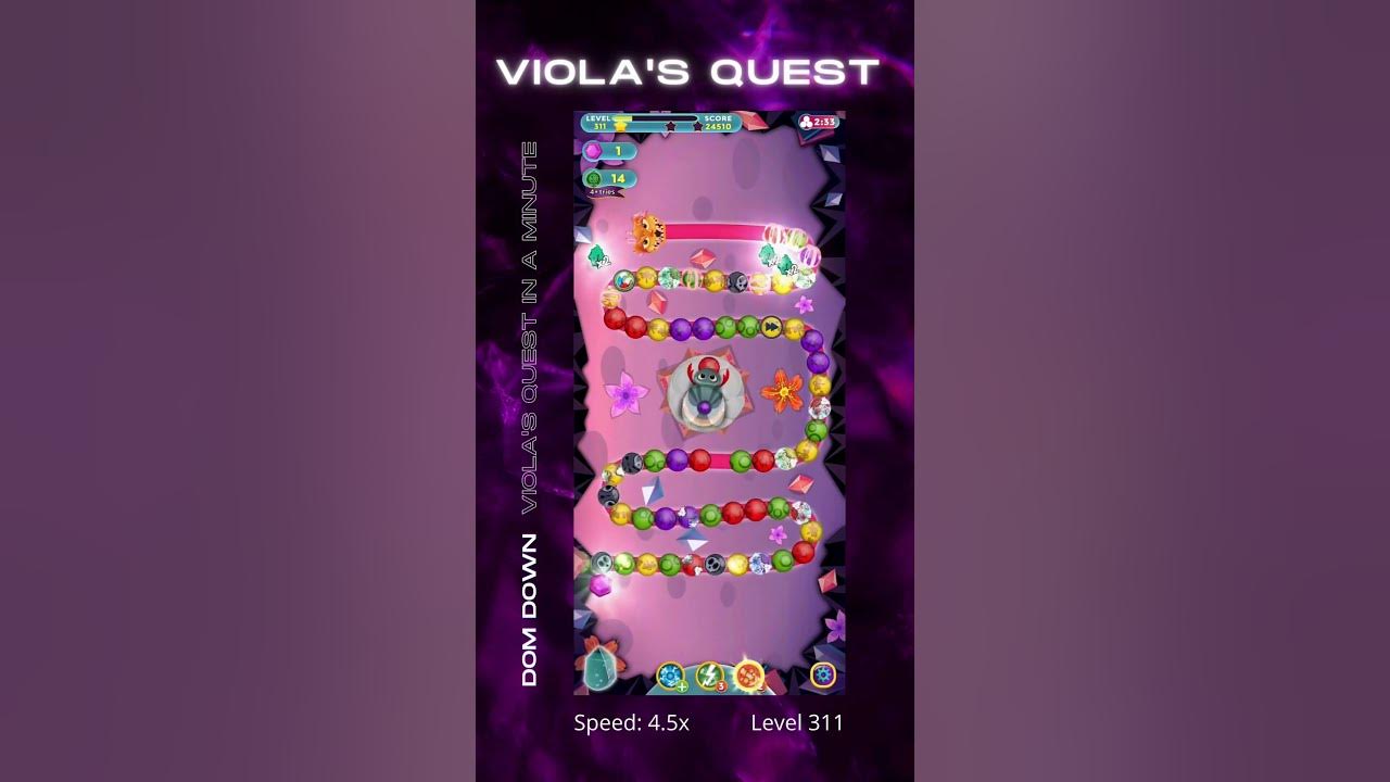 Dom Down Viola's Quest Level 311 🟣🟠🔴 shorts YouTube