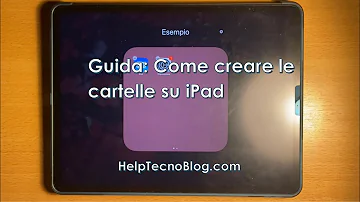 Come si fa a creare una cartella su iPad?