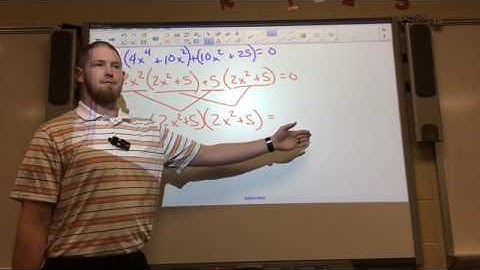 Algebra 2-6.4.2 Factoring and Solving Polynomial Equations