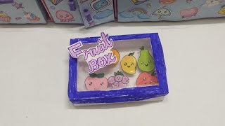 How to make cute fruits box | paper fruits box | DIY paper craft