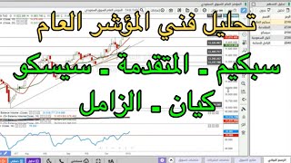 تحليل فني المؤشر العام وللاسهم سبكيم المتقدمة سيسكو كيان الزامل