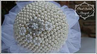 DIY Pearl Bridal Bouquet | DIY Glam Wedding Bouquet | DIY Wedding Tutorial