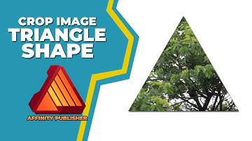 How to crop image into triangle shape in affinity publisher