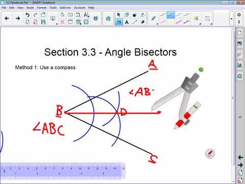 Math 7 Section 3.3 - Angle Bisectors