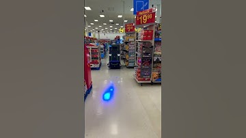 Wal-Mart Floor Robot Self-Cleaning Machine. #walmart #retail #robot #robotics #shorts