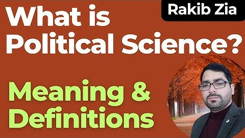 What is Political Science? l Meaning and Definitions of Political Science l #kashmiruniversity