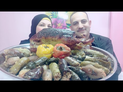 تحدى أكل الدولمة العراقية مع دكر بط بوزن 3 كيلو ضد قناة عائلة محمد ونونا   