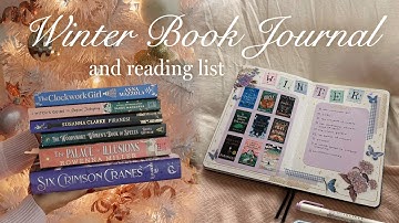 winter book journaling and reading list ❄️ a cozy bookish reset