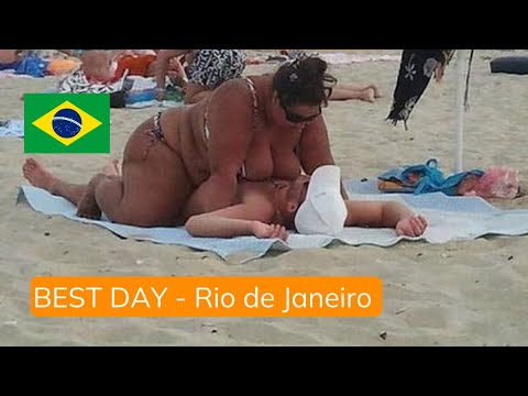 🇧🇷 Walking on sunny Ipanema Beach | Brazil Beach 🏖️ | Hot day 2023