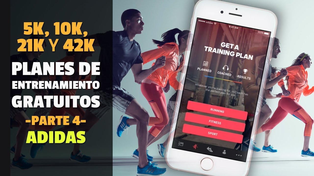 Planes de ENTRENAMIENTO GRATIS: opción ADIDAS -