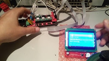 Комплект : Arduino Mega 2560 R3 + Ramps 1.4  + ЖК 12864 (C aliexpress)