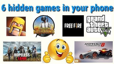 6 hidden games in your android phone