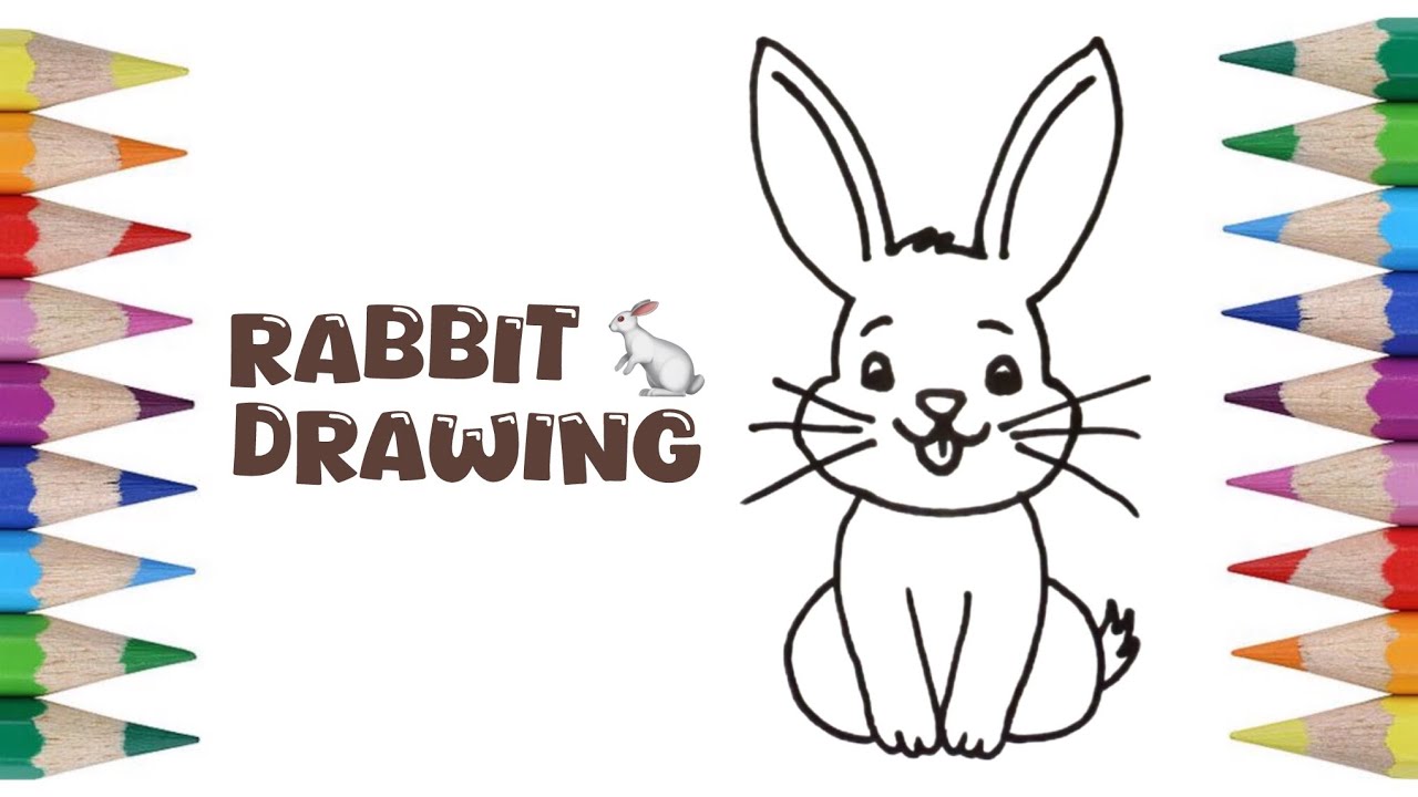 How to Draw a Cute Rabbit 🐇 | Easy Drawing for Kids & Beginners - YouTube