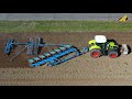 Pflügen zu Mais CLAAS Axion 950 &amp; 8 Schar LEMKEN Drehpflug Diamant 16 Plowing Traktor Landwirtschaft