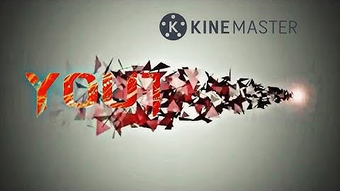 How to make particle text animation intro | Particle intro | 3d intro animation | Kinemaster