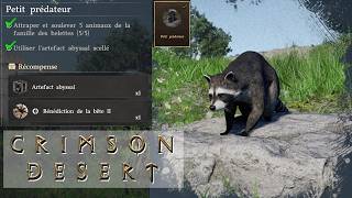 DÉFI PETIT PRÉDATEUR attraper 5 belettes - Défi Non-COMBAT CHASSE 6 - CRIMSON DESERT