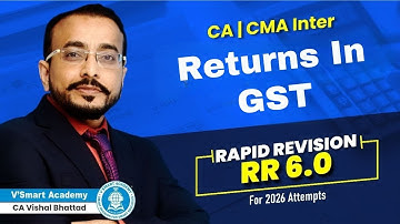 08 Returns in GST  | Rapid Revision 6.0 | For Jan’26 & May
