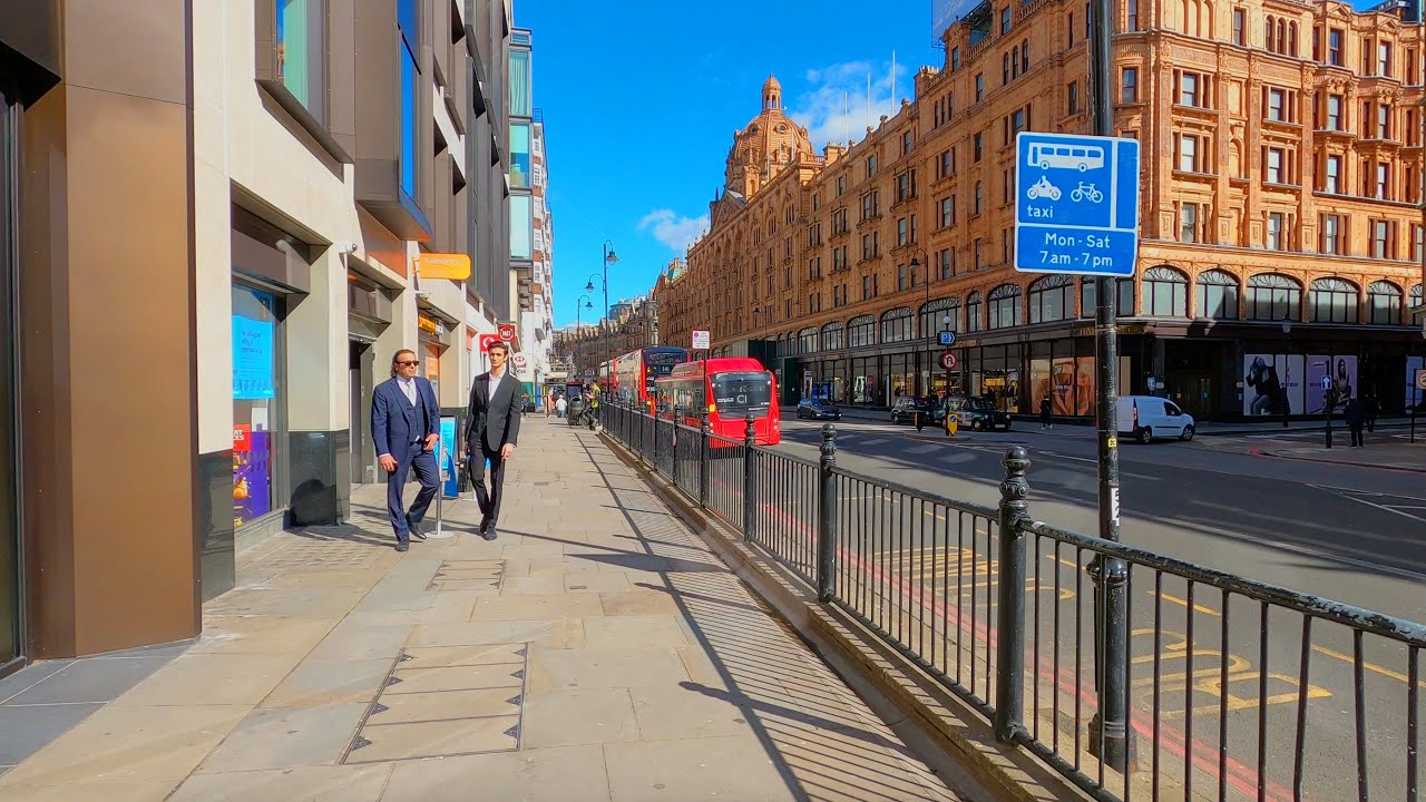 London Sunny Walk ☀️ - 4K (Cromwell Gardens, Brompton Road, Harrods)
