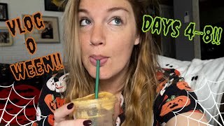 VLOGOWEEN!! | Days 4-8! (Cozy Baking & Spooky Movies!)