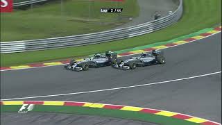 Hamilton vs Rosberg All Crashes and Controversy Moments