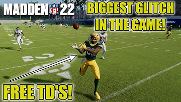 THIS IS THE BIGGEST GLITCH IN MADDEN 22! GLITCH THE DEFENSE FOR FREE TOUCHDOWNS! MADDEN 22 TIPS