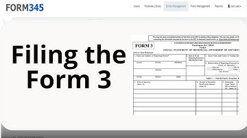 How to Create and File a Form 3 to the SEC