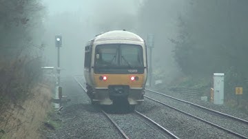 Chiltern Railways Class 165s on fast services through Denham Golf Club