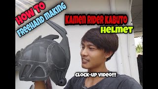 HOW TO 'FREEHAND MAKING' KAMEN RIDER KABUTO Evafoam HELMET!!!