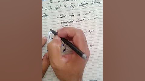 Equal matrix, Class #9th, Exercise#1.1